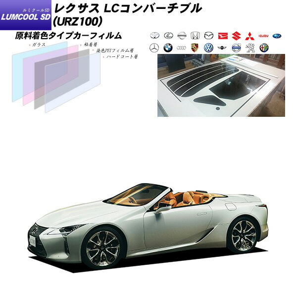 レクサス LCコンバーチブル (URZ100) ルミクールSD カット済みカーフィルム リアセット - 10,980 円