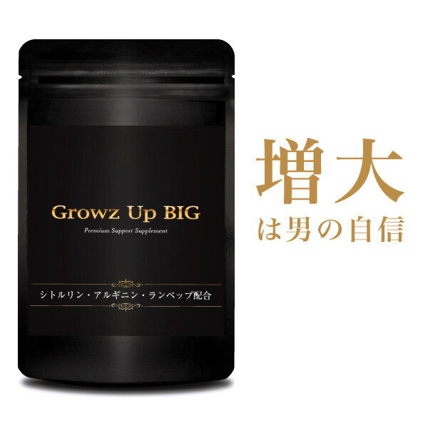 【送料無料】Growz Up BIG 90粒※精力剤や薬ではなくサプリメント シトルリン サプリメント サプリ 健康サプリ 健康サプリメント 男性 メンズ サプリ 健康食品 栄養機能食品アルギニン クラチャイダム マカ シトルリン スッポン すっぽん にんにく