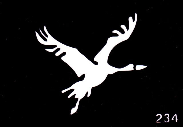 ステンシルシート No222　【フェイクタトゥー / ダイヤモンドタトゥー / タトゥーシール / タトゥーステッカー / ドレスアップシール / ボディーシール / ボディーペイント / TATTOO / タトゥー / トライバル】