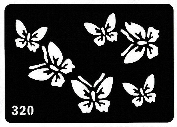 ステンシルシート No111　【フェイクタトゥー / ダイヤモンドタトゥー / タトゥーシール / タトゥーステッカー / ドレスアップシール / ボディーシール / ボディーペイント / TATTOO / タトゥー / トライバル】