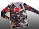 【 刺青風 】 超リアル プリント フィット シャツ 龍&髑髏 【10】 【TATTOO / タトゥーシャツ / 入れ墨シャツ / 入墨シャツ / 刺青シャツ / タトゥーTシャツ / プリントTシャツ】(4)