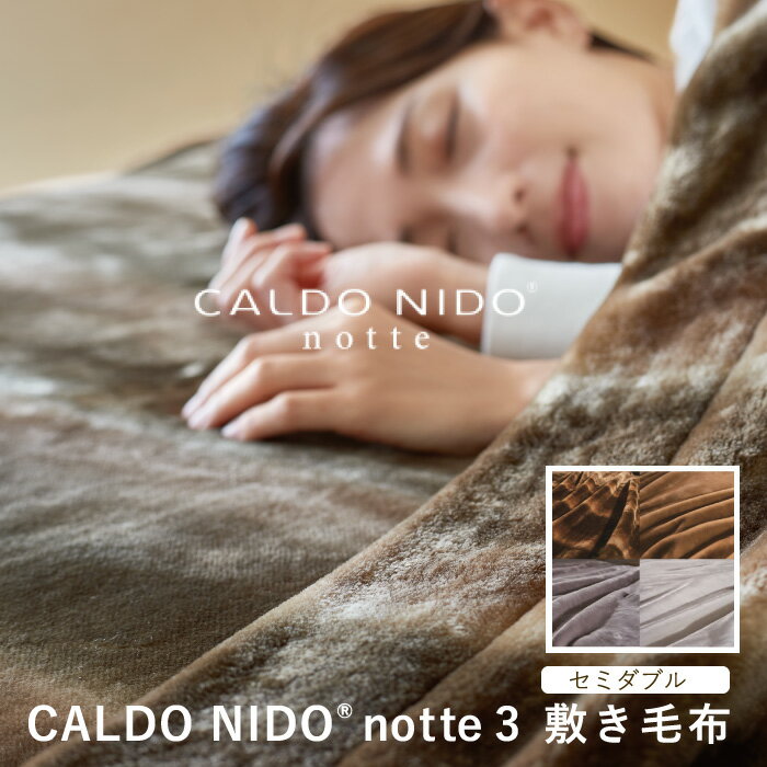 カルドニード・ノッテ3 敷き毛布 セミダブル カルドニードノッテ3 new CALDO NIDO notte3 高級 毛布 カルドニード 日本製 フェイクファー ブランド オーロラ シルバー ベージュ ホワイト ディーブレス その1