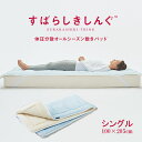 【クーポンで5000円OFF!7/26AM1:59まで】すばらしきしんぐ 体圧分散オールシーズン敷きパッド シングル シングルサイズ オールシーズン 体圧分散 夏 快眠 寝具 ひんやり 冷感 冷え 冷房 暑さ 寒さ 対策 クール 冬 あったか 洗える ずれ 防止 敷パッド ベッドパッド お中元