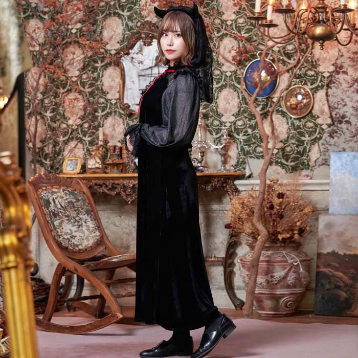 ハロウィン コスプレ ロングデビル 衣装デビル 制服 衣装 コスチューム 小悪魔 悪魔 天使 羽 可愛い こすぷれ ミニ ワンピース ol 黒 k セクシー ドレス 大きいサイズ キャバ キャバ嬢 大人 レディース コスプレ衣装 仮装 可愛い コスプレ