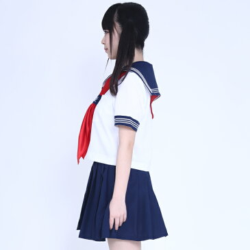 ハロウィン コスプレ セーラー服 セーラー 制服 半袖 スカーフ 衣装 仮装 衣装 コスチューム こすぷれ コス おすすめ 可愛い 男ウケ セクシー 大きいサイズ 大人 レディース あす楽 ハロウィンコスプレ