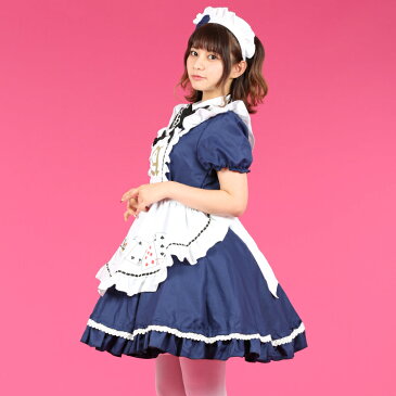 ハロウィン コスプレ メイド服 メイド 定番 アリス トランプ 衣装 フルセット カラフル 仮装 衣装 コスチューム こすぷれ コス おすすめ 可愛い 男ウケ セクシー 大きいサイズ 大人 レディース あす楽 ハロウィンコスプレ コスプレ衣装