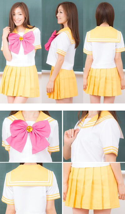 4点セットカラフルリボンセーラーcostume826
