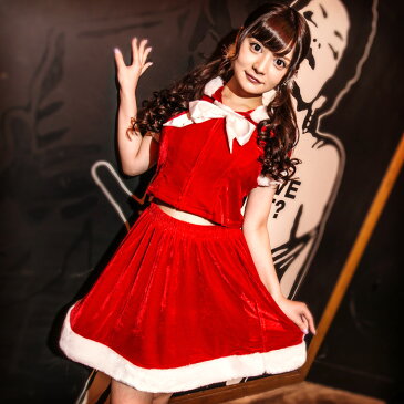 ハロウィン コスプレ 【Mフリー】 サンタコスチューム コスプレ クリスマス セクシー衣装 2点セット セクシー こすぷれ はろういん z516 衣装