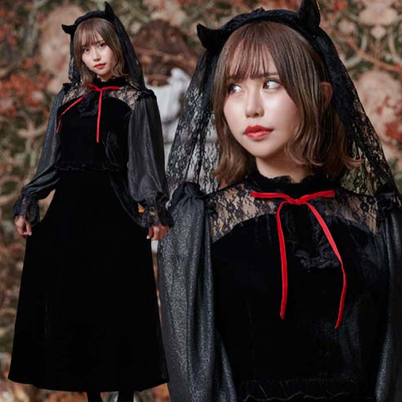 ハロウィン コスプレ ロングデビル 衣装デビル 制服 衣装 コスチューム 小悪魔 悪魔 天使 羽 可愛い こすぷれ ミニ ワンピース ol 黒 k セクシー ドレス 大きいサイズ キャバ キャバ嬢 大人 レディース コスプレ衣装 仮装 可愛い コスプレ