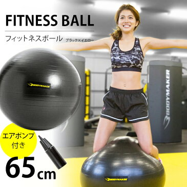 フィットネスボール 【 BODYMAKER ボディメーカー 】 シェイプアップ ダイエット ジムボール バランスボール コアトレーニング インナーマッスル フィットネスボール バランス ピラティス 腹筋 姿勢 自宅で簡単 2014s_RespectFor【体幹】FBA
