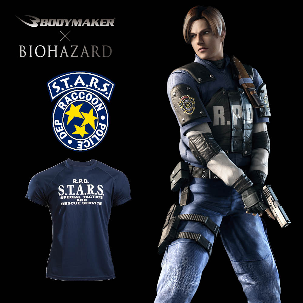 【楽天市場】BIOHAZARD S．T．A．R．S． BM・DRYハーフスリーブ【BODYMAKER ボディメーカー】バイオハザード BIOHAZARD ゲーム コスチューム コスプレ 仮装