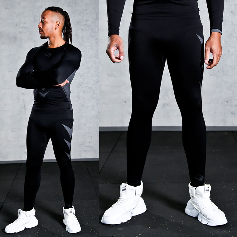 乐天商城 - BM・FIX ARROWS ロングパンツ BODYMAKER ボディメーカー コンプレッションウエア トレーニングウエア ジムウエア ストレスフリー シームレス