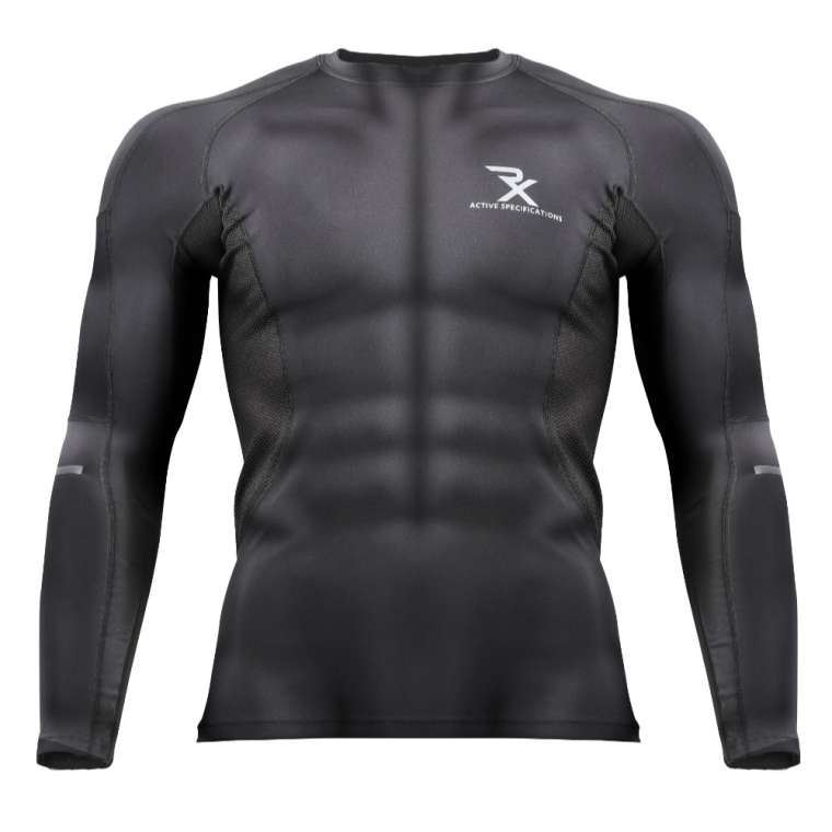 乐天商城 - 【マラソン期間限定★ポイント10倍】　RX コンプレッション ロングスリーブ 2XL ブラック BODYMAKER ボディメーカー トップス トレーニング ギア サポーター ランニング ランナー コンプレッションウエア トレーニングウエア インナー 着圧 ユニセックス
