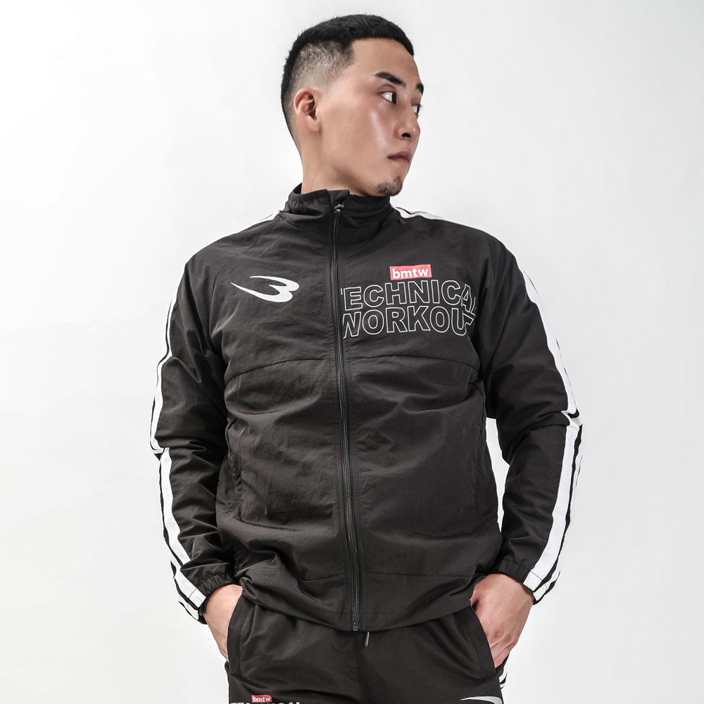 【期間限定ポイント5倍】bmtw NYLON トレーニングジャケット BODYMAKER ボディメーカー ナイロン トレーニング ジャケット ウォームアップ ワ...