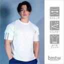bmtw シルキースウェットハーフスリーブ1 BODYMAKER ボディメーカー シルキースウェット スウェット素材レーヨン混 ハーフスリーブ 半袖 トレーニング タウンユース(4)