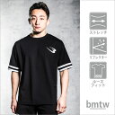 bmtw シルキースウェットハーフスリーブ2 BODYMAKER ボディメーカー シルキースウェット スウェット素材レーヨン混 ハーフスリーブ 半袖 ニットテープ トレーニング タウンユース