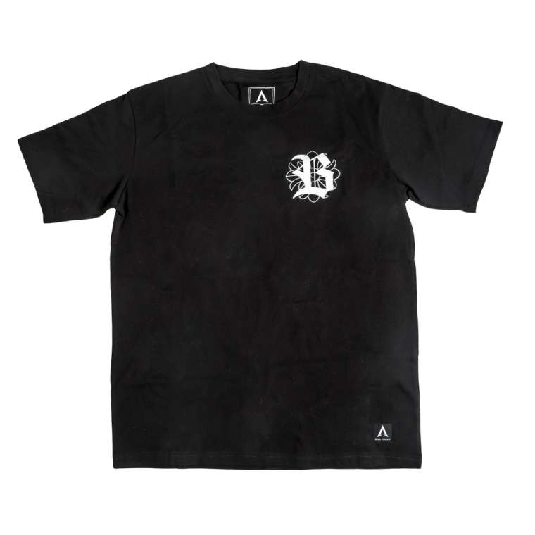 乐天商城 - 【SS期間限定★ポイント20倍】　∧B プリントTシャツ ハーフスリーブ1 L ブラック BODYMAKER ボディメーカー ∧B アンド・ビー BODYMAKER プリントTシャツ 半袖 ハーフスリーブ ロゴT バックプリント 綿100% コットン100%