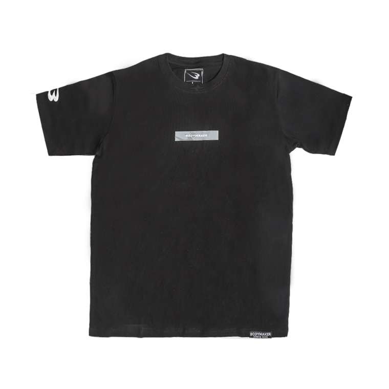 樂天商城 - BODYMAKER プリントTシャツ1 L ブラック BODYMAKER ボディメーカー BODYMAKER プリントTシャツ 半袖 ハーフスリーブ スクエアプリント ロゴT 立体Bロゴ バックプリント 綿100% コットン100%