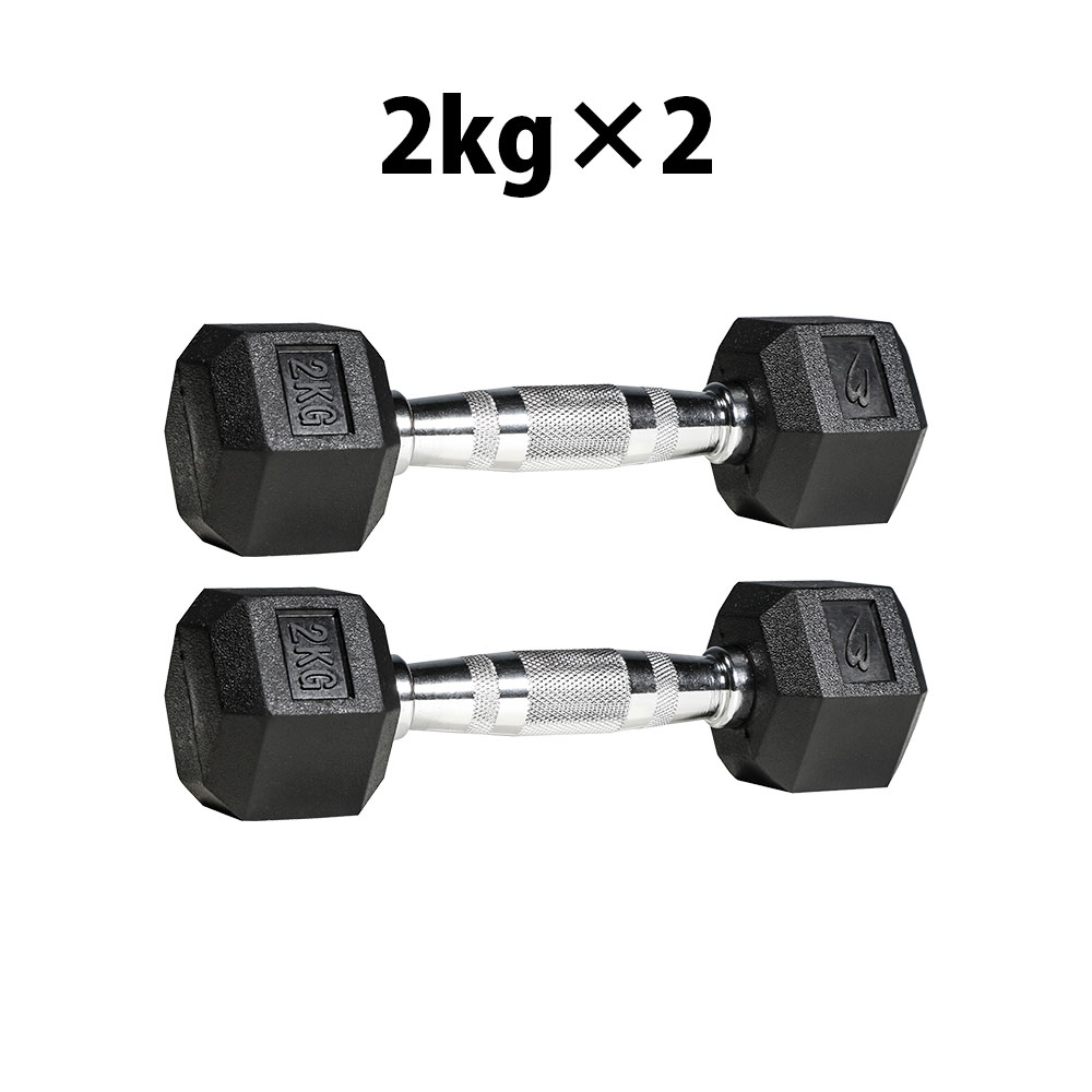 六角ダンベル2KG 2個セット BODYMAKER ボディメーカー PD009200ST 六角 ダンベル 2KG 2kg 2キロ ケトルベル トレーニングジム 筋トレ 筋肉 筋力 胸筋 ダンベルフライ