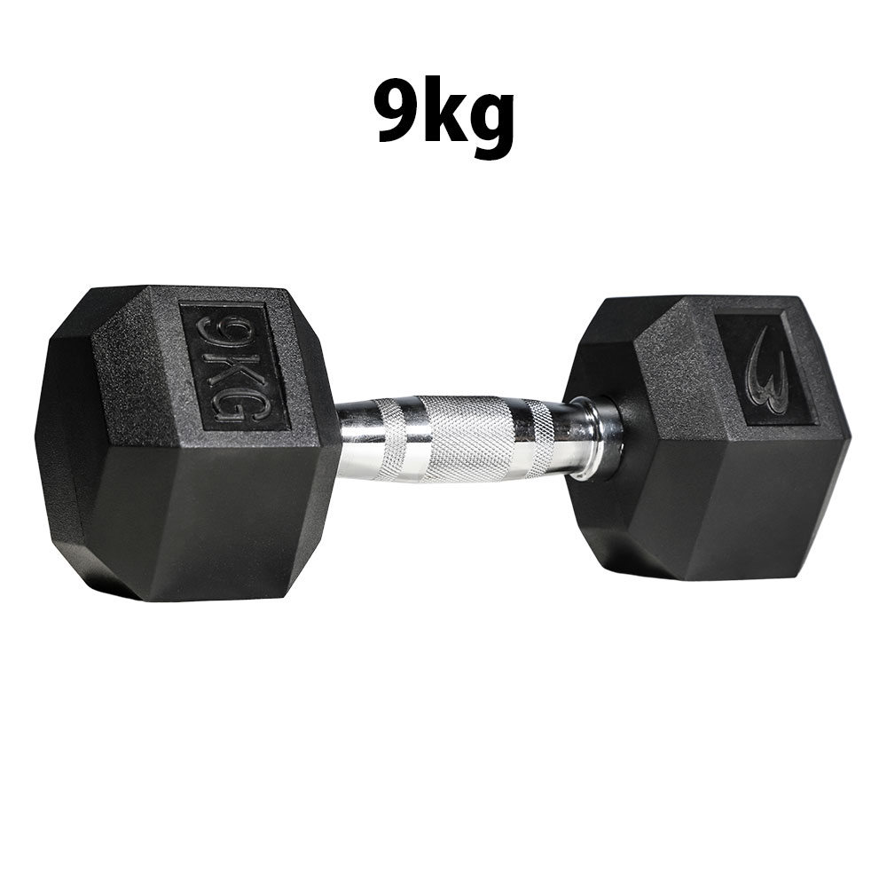 六角ダンベル 9KG BODYMAKER ボディメーカー PD009900 六角 ダンベル 9kg 9キロ ケトルベル トレーニングジム 筋トレ 筋肉 筋力 胸筋 ダンベルフライ