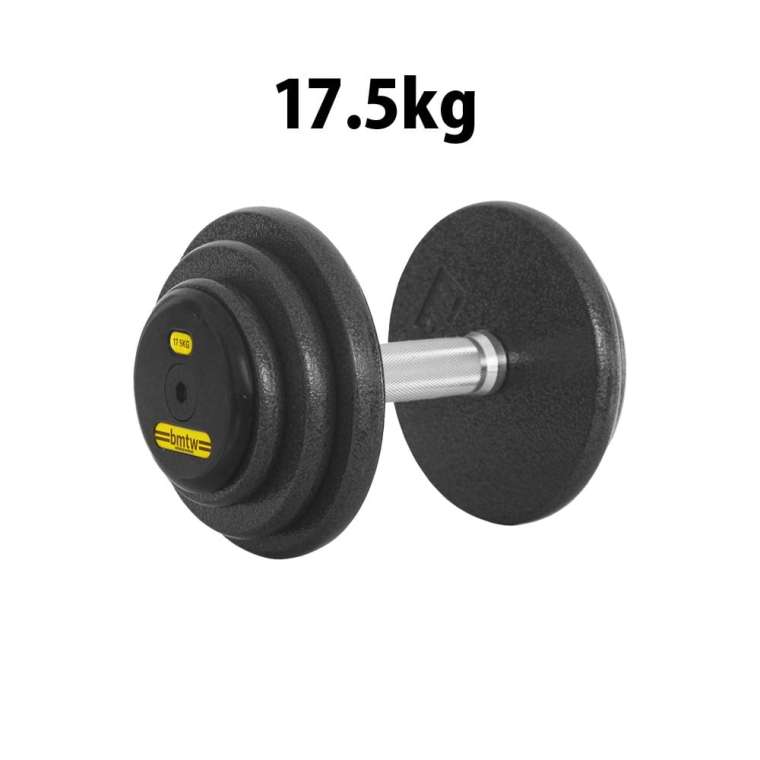 ジム用ハンマートーンダンベル 17.5kg BODYMAKER ボディメーカー 筋トレ 腹筋 体幹トレーニング ベンチプレス トレーニング プレート バーベル ウエイトトレーニング トレーニングマシン 筋トレ器具 鉄アレイ ダンベル