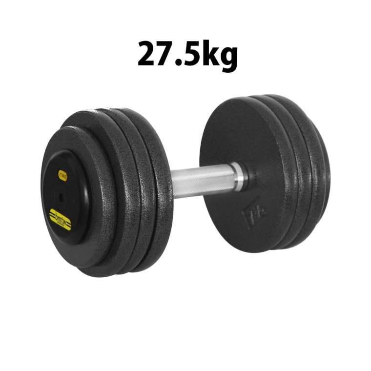 ジム用ハンマートーンダンベル 27.5kg BODYMAKER ボディメーカー 筋トレ 腹筋 体幹トレーニング ベンチプレス トレーニング プレート バーベル ウエイトトレーニング トレーニングマシン 筋トレ器具 鉄アレイ ダンベル