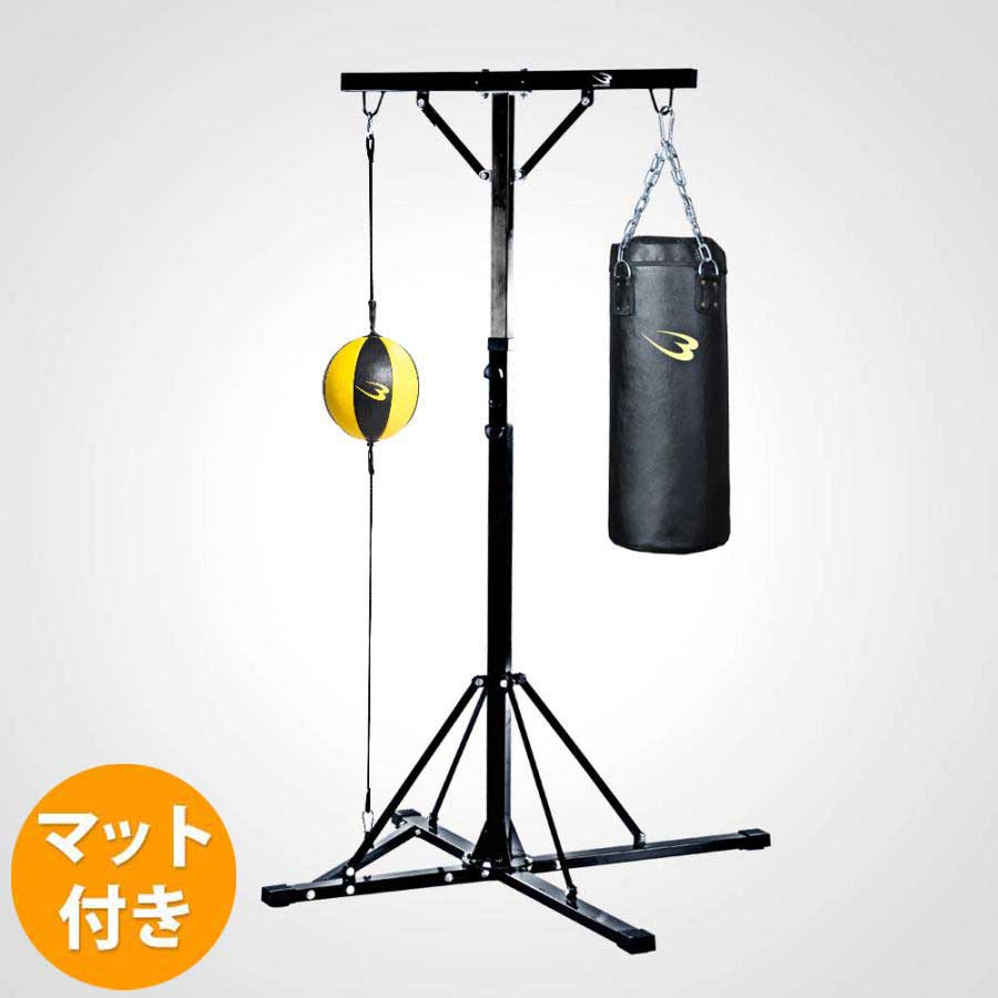 乐天商城 - ファイティングスタンド4セット 60cm トレーニングマットセット BODYMAKER ボディメーカー 空手 サンドバッグ ボクシング キックボクシング トレーニング 吊り下げ 格闘技 パンチ 総合格闘技 武道 ボクサー スタンドセット 防音