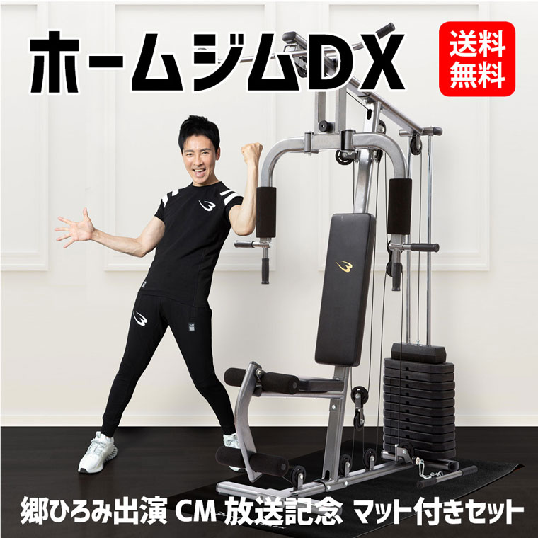 ホームジムDX トレーニングマットセット BODYMAKER ボディメーカー ホームジム 筋トレ 筋肉 自宅 握力 筋力トレーニング 下半身 筋力アップ 懸垂マシン ラック おすすめ 筋力 下半身トレーニング ラットプル 高重量トレーニング マルチトレーニング 筋トレ器具 大胸筋のサムネイル