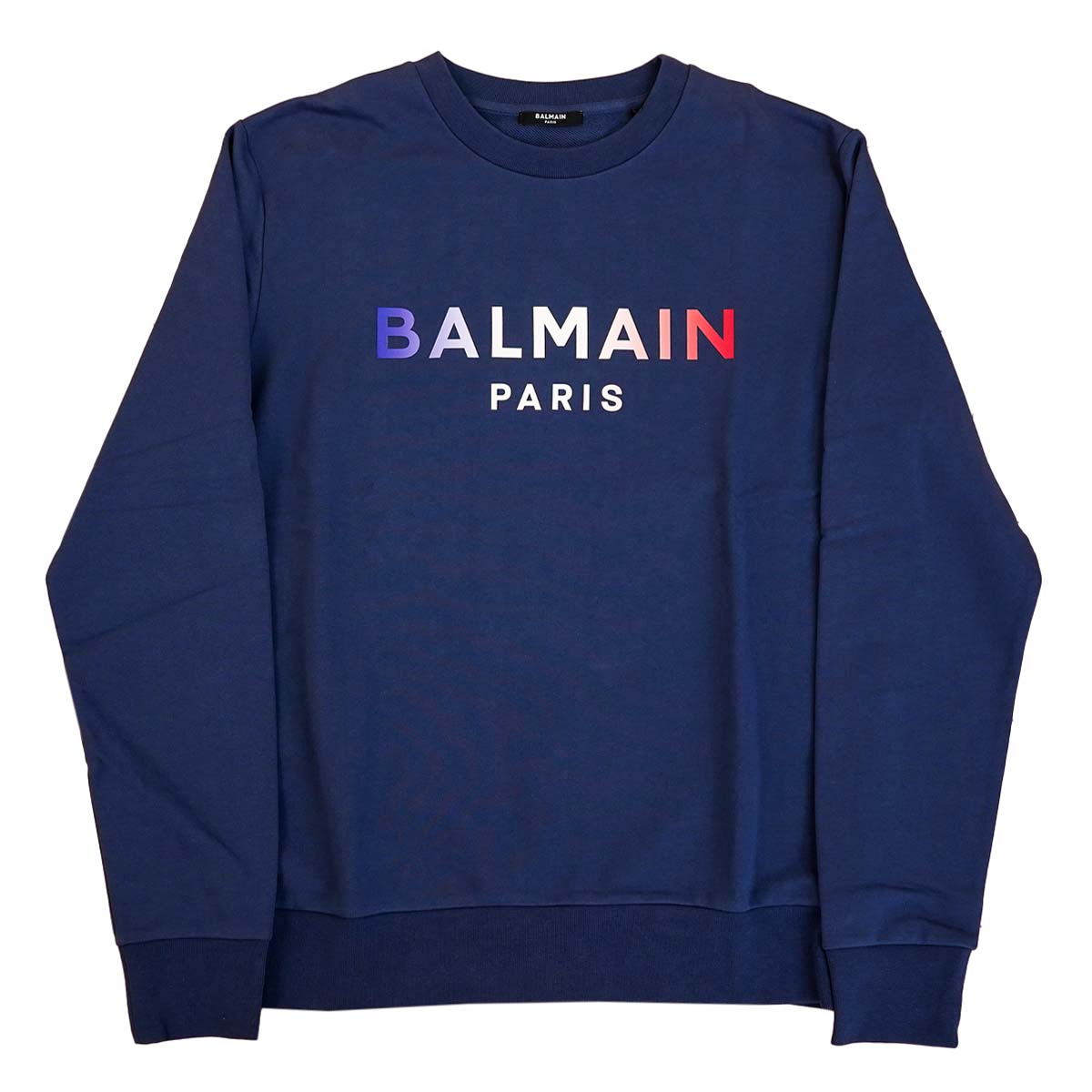 希少【Balmain】コットンネイビーカラートレーナー 楽天市場】balmain(カラーネイビー)(スウェット・トレーナー