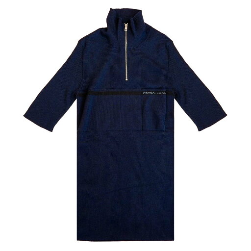 PRADA プラダ 半袖ニット DNA812 1T7U F0008 ネイビー PRADA プラダ 半袖ニット DNA812 1T7U F0008 ネイビー