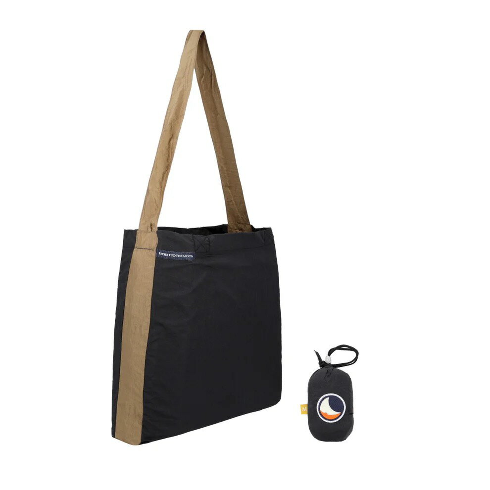Ticket To The Moon チケットトゥザムーン エコバッグ ミディアム 15L Black / Brown TMEBM0708