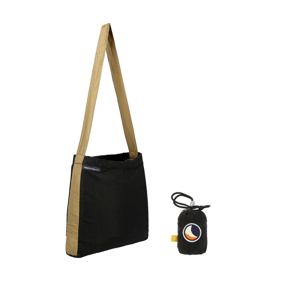 乐天商城 - Ticket To The Moon チケットトゥザムーン エコバッグ スモール 10L Black / Brown TMEBS0708