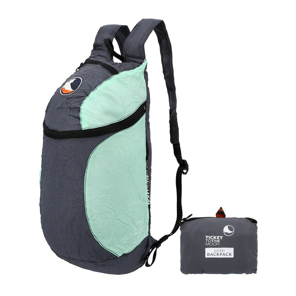 乐天商城 - Ticket To The Moon チケットトゥザムーン ミニバックパック 15L Dark Grey / Mint TMMBP0371