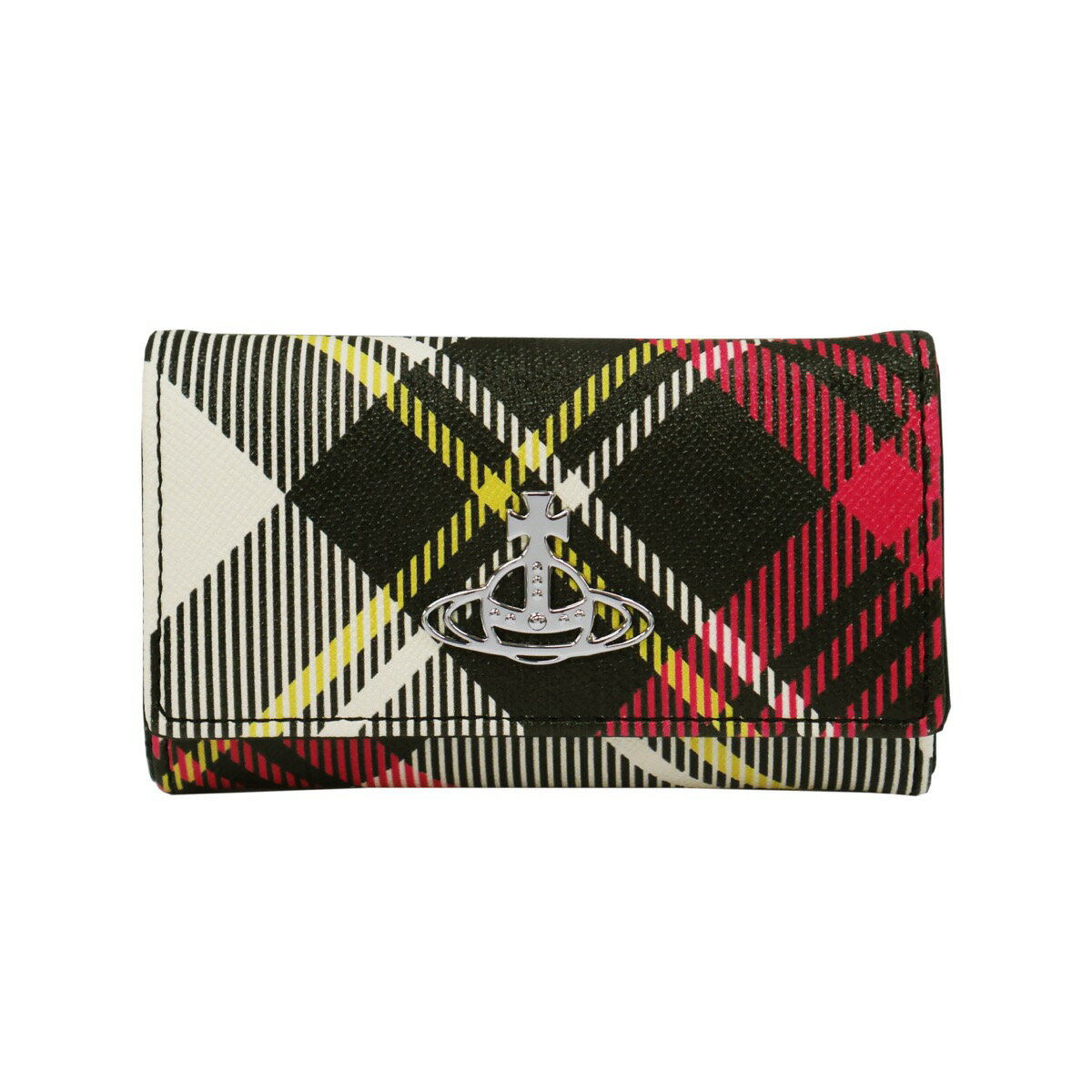VIVIENNE WESTWOOD ヴィヴィアンウエストウッド キーケース DERBY 51020001-S0012-PF キーケース BIOGREEN SAFFIANO PRINTED3 O101 NEW EXHIBITION TARTAN