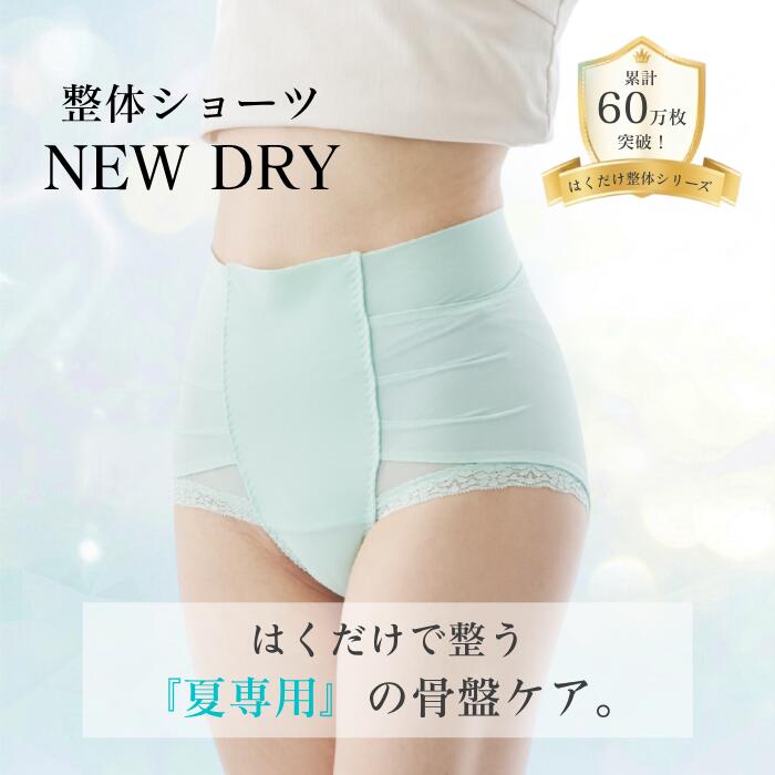  はくだけ整体 整体ショーツ NEW DRY 夏専用 ムレにくい 24時間はける 産後 骨盤矯正 骨盤補整 骨盤ショーツ 骨盤ベルト ガードルショーツ サポートショーツ 骨盤矯正 骨盤底筋サポーター 女性