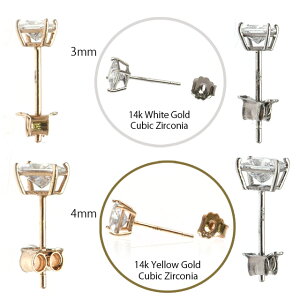 ピアス14K14金ホワイトゴールド片耳ピアス22Gジルコニアゴールドロブピアスヘリックスインナーコンク軟骨ピアス