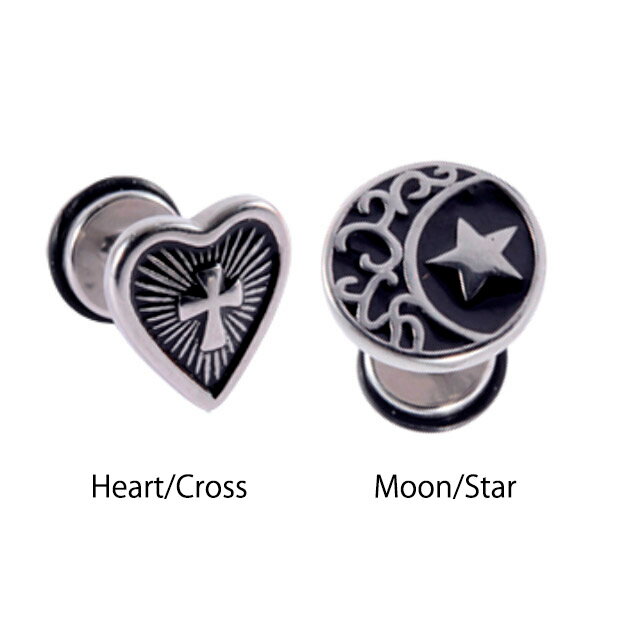 ロブ 軟骨ピアス ボディピアス 16G ハート 十字架 三日月 星 ストレートピアス ステンレスピアス ボディピアス専門店 つけっぱなし