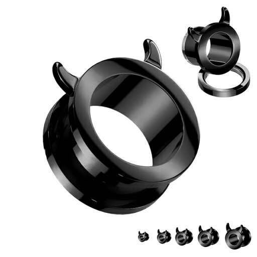 ボディピアス 14mm 16mm ブラック デビル フレッシュトンネルピアス ステンレスピアス 拡張ピアス ラージホール ラージゲージ ブラックピアス ボディピアス 14mm 16mm ブラック デビル フレッシュトンネルピアス ステンレスピアス 拡張ピアス ラージホール ラージゲージ ブラックピアス