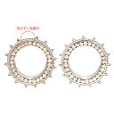 訳あり 拡張ピアス ペア販売 24mm バリネンス ドット SUN シルバーピアス ダブルフレア ラージピアス ボディピアス