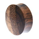 訳あり在庫1点 36mm TripleWood ウッドピアス ダブルフレア 拡張ピアス ハンドメイドピアス ボディピアス