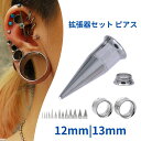 拡張器 12mm 13mm エキスパンダー インサンションテーパー トンネルSET サージカルステンレス ボディピアス 拡張ピアス