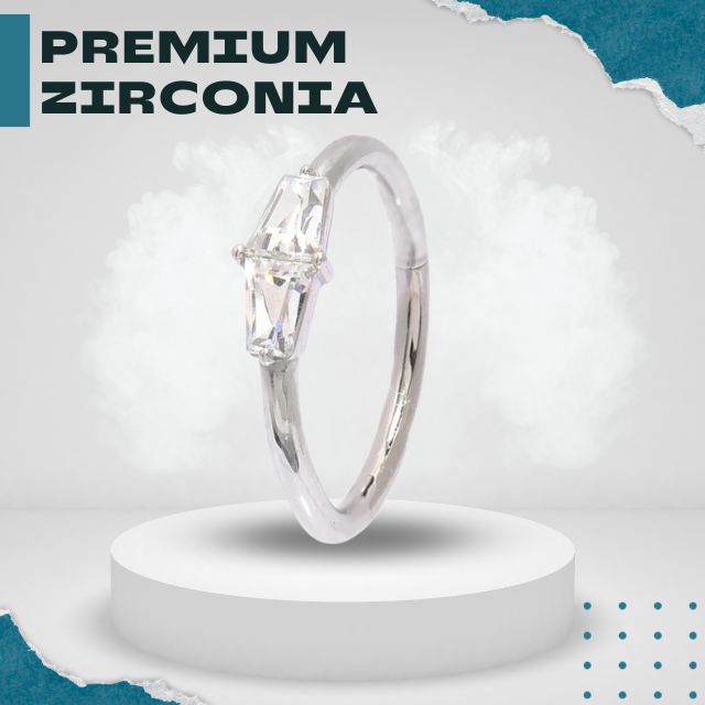 ワンタッチピアス 16g 菱形 ジルコニアピアス 金属アレルギー対応 つけっぱなし ニッケルフリー クリッカー ロブ ヘリックス オービタル 軟骨ピアス ボディピアス レディース