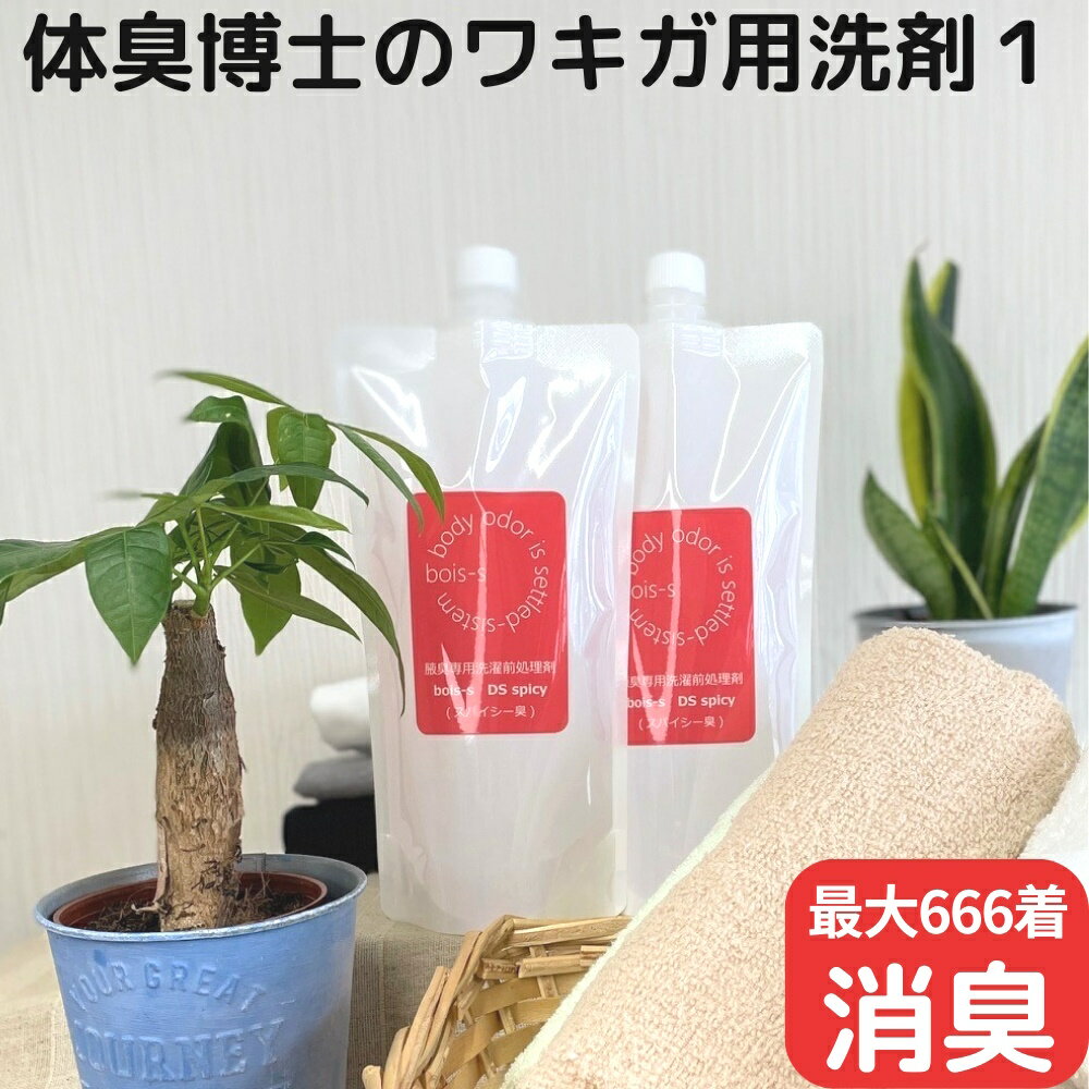 鉛筆の芯 スパイシー系 ワキガ臭 消臭洗剤 500ml×2 ニオイ対策 衣類用 スプレー 洋服 デオドラント 衣類 ワキガ 消臭 消臭スプレー 洗..