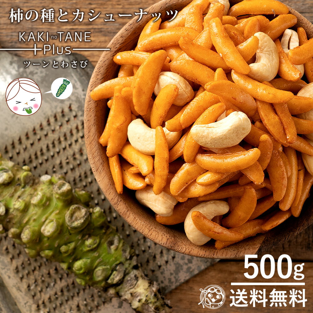 カシューナッツ 柿の種 わさび味 送料無料 大容量 500g 訳あり 山盛り柿の種とカシューナッツ 柿ピーじゃない 柿カシュー！？ お菓子 おやつ おつまみ 訳あり