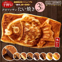 たい焼き 和菓子 送料無料 ポイント消化 クロワッサン 鯛焼き 味が選べる 3匹 セッ...