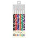 あかしや新毛筆 筆ペン 天平の夢 6色セット【定価3630円 SAWT-6VA 筆ぺん 天平文様 正倉院 水性顔料インク カラー筆ペン 奈良 和紙 和柄 贈り物...