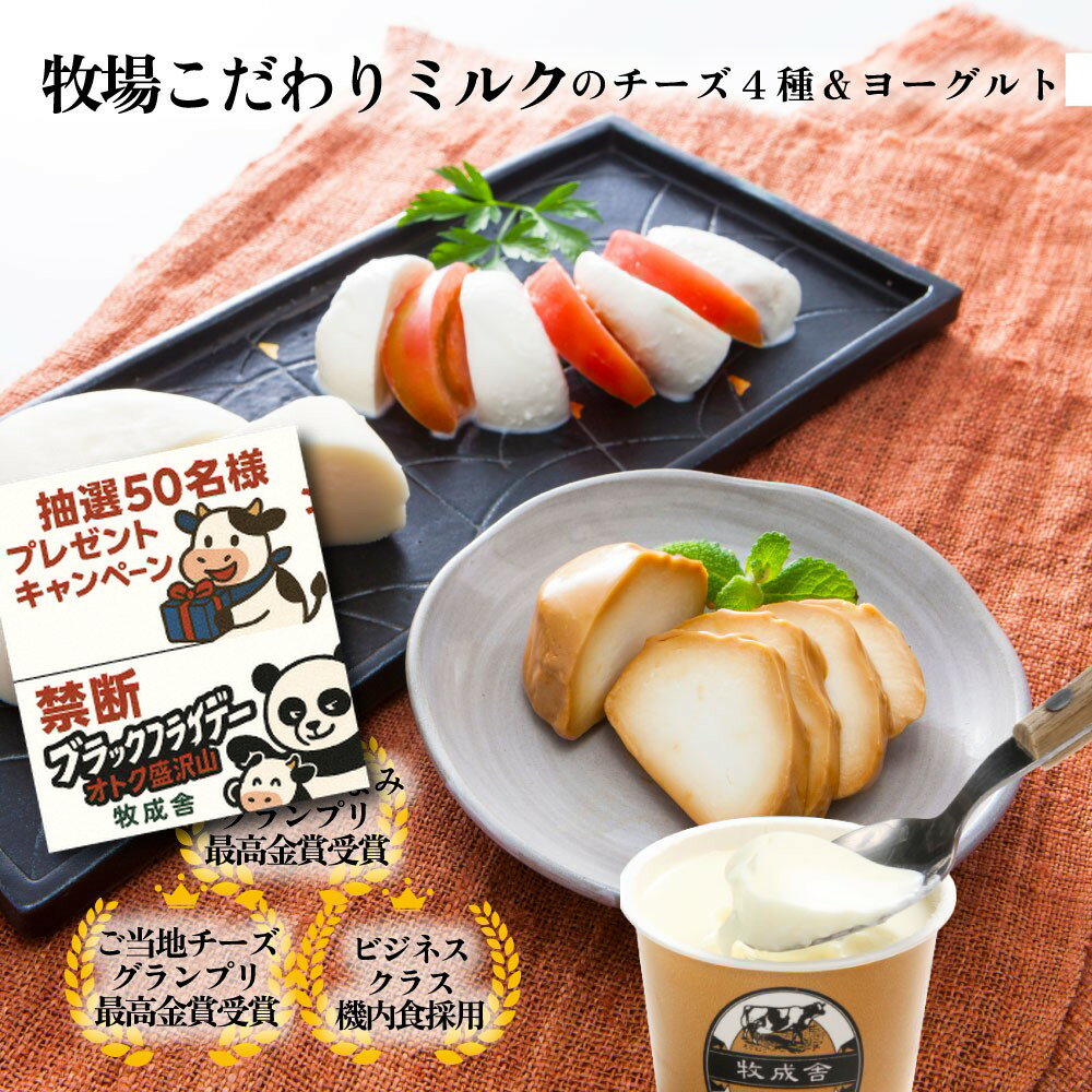 禁断のブラックパンダフライデー＆年末企画！【 チーズ 4種＆ヨーグルトセット】 プレゼント 御祝 甘く..