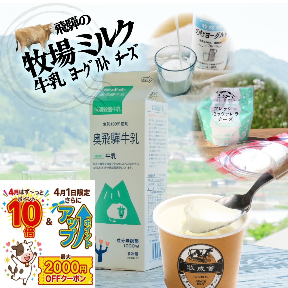 【4月1日10時〜】P10倍＆食フェスクーポンでモォ〜オトク！乳製品お手軽セット 牧場 ギフト ヨーグルト チーズ 乳製品 低温殺菌牛乳 国産 モッツァレラ 詰合せ 詰め合わせ お礼 誕生日 免疫 牧成舎 プレゼント 食品 国産チーズ 父の日　母の日