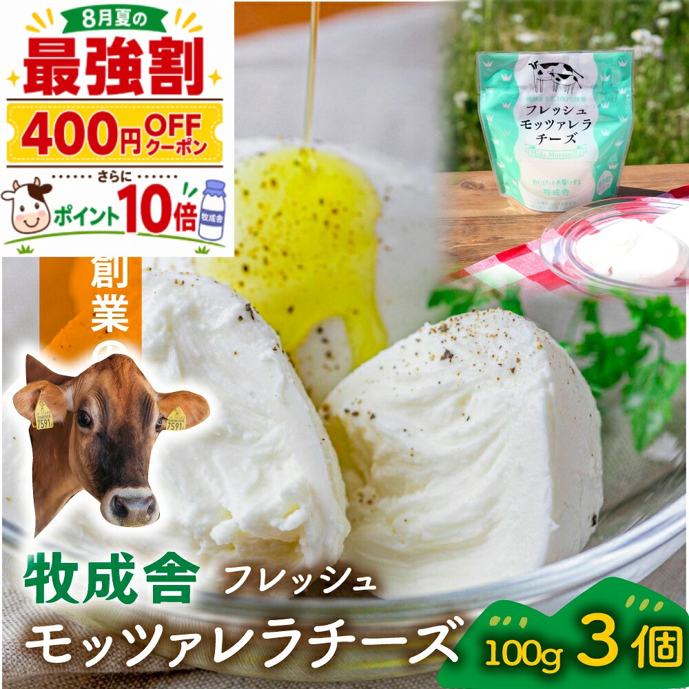 400円クーポン＆＼最強10%OFF／フレッシュモッツァレラチーズ3個 モッツァレラ チーズ おつま ...