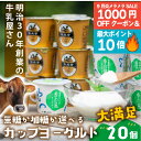 1000円OFFクーポン&P10倍!【 ヨーグルト カップ 20個 】 御祝 プレゼント プチギフト 引越し お祝い お誕生日 ヨーグルト ギフト 乳製品 贈り...